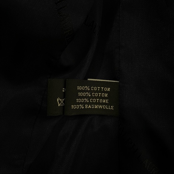 Ralph Lauren Black Label Vintage Navy Blue Velvet Jacket Gold Embroidered C1 - Picture 7 of 12